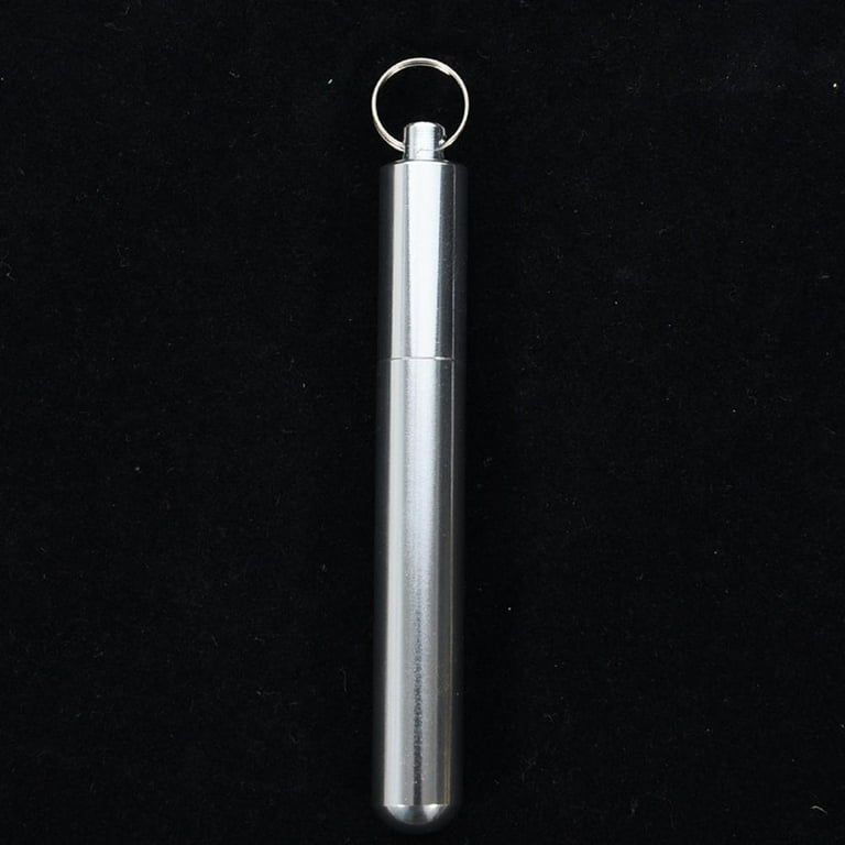 pocket toothpick holder metal pill case
