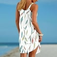 thumbnail image 4 of Ovzne Robes d'Été pour Femmes Robe pour Femme Robe de Printemps et d'Été Vacances Bouton Col en V Robe Imprimée en Liquidation, 4 of 7
