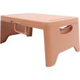 thumbnail image 1 of Raindrops Folding Desk 1Set Orange Plastic Multi-functional for Airport and Library Back to School, 1 of 8