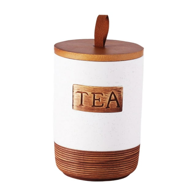GROWTH TANK Pottery Storage Jar Airtight Food Container for Household Farmhouse Tabletop Tea