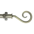 thumbnail image 3 of 13/16" Dia Adjustable 120-170 inch Curtain Rod with Julius Finials - Antique Brass,(4820-994), 3 of 3