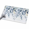 Rectangle Area Rug 2x3ft,Rustic Blue Botanical Leaves Living Room Rug ...