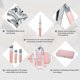 thumbnail image 4 of Manicure Set, Travel Mini Nail Clippers Kit Pedicure Care Tools, 10pcs Stainless Steel Grooming kit, 4 of 4