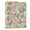 Pink Peony Flowers Green Leaves, variant on Haosy Hardcover 3 Ring Binder 1.5 Inch Ring Decorative Binder Organizer for Home School Office, Sage Green White Flower