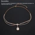 thumbnail image 3 of Guardurnaity Colgante de cristal Cadena para la frente Gota de agua Accesorios de diamantes de imitación Joyería Colgante Diadema Boda Nupcial Damas Accesorio para el cabello Dorado Guardurnaity AP017758-01, 3 of 6