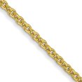 thumbnail image 1 of Collier Chaîne Câble Rond 1.4mm en Or Jaune 10k Pendentif Charme, 1 of 9