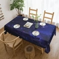 thumbnail image 5 of Galaxy Universe Rectangle Tablecloth Starry Night Table Cloth for Kitchen Dining Sky Stars Tablecloths Deep Outer Space Table Cover Decor for Party Patio 60 x 84 Inch, 5 of 7