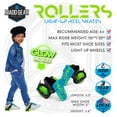 thumbnail image 2 of Madd Gear Light-Up Rollers - Blue/Green, 2 of 9