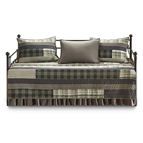 Woolrich Winter Plains 5 Piece Cotton Plaid Quilt Daybed Bedding Sets