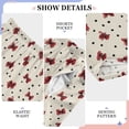 thumbnail image 4 of Little Red Bow Pajama Pants Soft and Lightweight Elastic Waistband Pajama Pants, 4 of 8