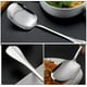 thumbnail image 3 of cucharas grandes de acero inoxidable con cabeza cuadrada para servir, ideales para bufés, cenas, arroz, sopas y ensaladas. Mango largo, aptas para lavavajillas., 3 of 7