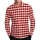 thumbnail image 2 of Seeotter Shirt for Men Plaid Mens Button Down Long Sleeve Shirts Soft Pure Cotton Casual Cozy Regular Fit, 2 of 7