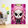 thumbnail image 5 of Coolnut Acrylic Clipboards with Low Profile Clip, A4 Standard Size 9" x 12.5" File Holder for Writing Drawing, Clip Boards for Doctors Offices, Skull Kawaii Pink Gifts, 5 of 7