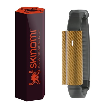 - Skinomi TechSkin Gold Carbon Fiber Skin for Misfit Ray Fitness Tracker