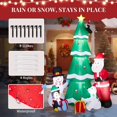 thumbnail image 6 of Giant Christmas Inflatable Tree with Santa, Snowman, Penguin, Weatherproof Polyester for Yard, Garden, Indoor, 6 of 12