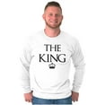 thumbnail image 6 of King Queen Matching Sets His Hers Men's Long Sleeve Tee T Shirt Brisco Brands L, 6 of 7