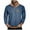 Blue, variant on Paiwinds Men's Fleece Lined Stand Collar Pullover, Winter Warm Long Sleeve Sweatshirt with Button Placket, Soft Thermal Comfort Fit Casual Top