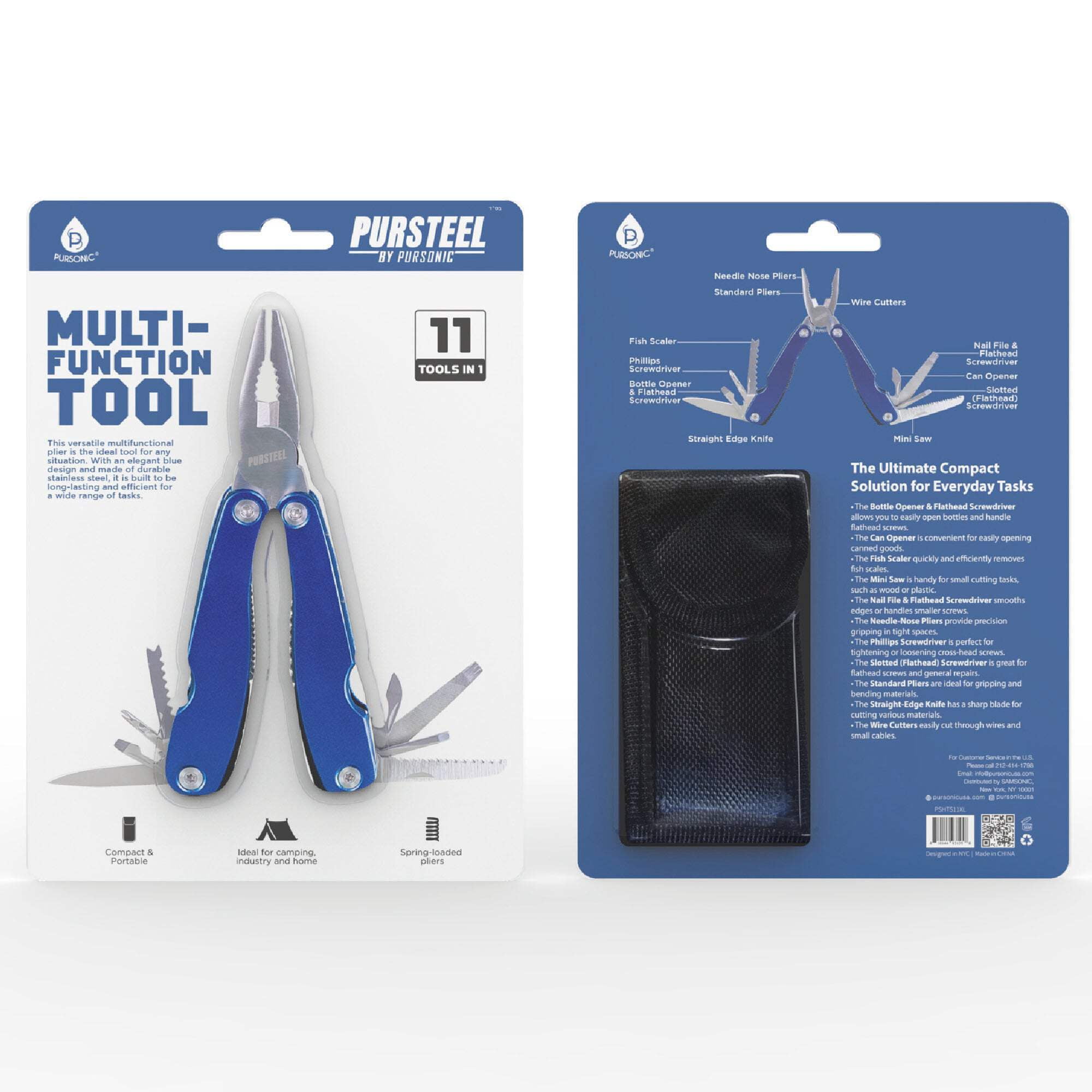 Pursonic PSHTS11XL 11-in-1 Multi Function Tool - Extra Large