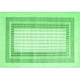 thumbnail image 1 of Ahgly Company Indoor Rectangle Abstract Emerald Green Contemporary Area Rugs, 7' x 9', 1 of 4