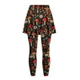 thumbnail image 4 of FUIALDOLG Mushroom Skirted Leggings for Women Daisy Floral Dragonfly Athletic Skirt with Leggings Stretchy Comfort Women's Gold Skort Casual Mushrooms Pants for Cycling,Running,Picckleball,Size S, 4 of 7
