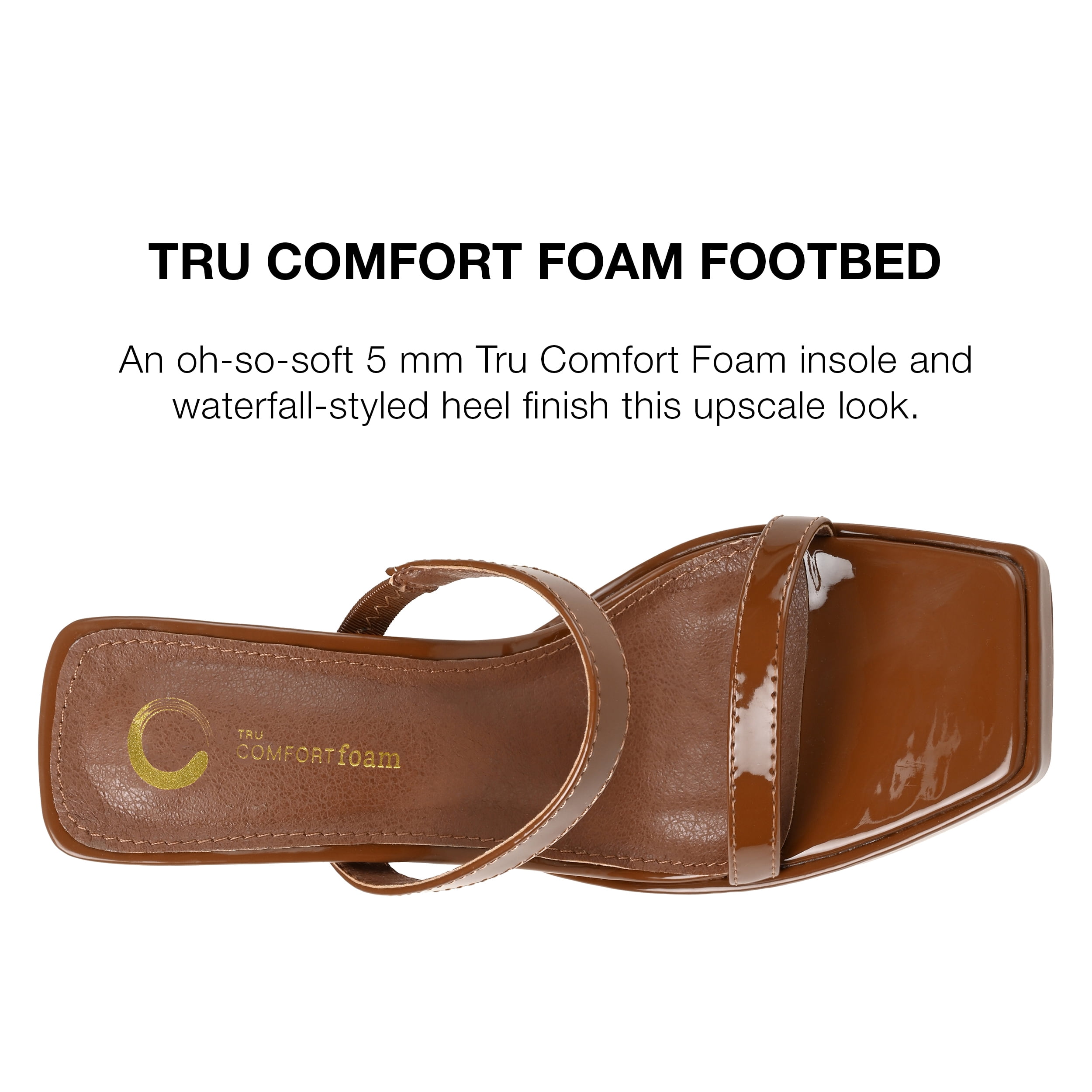 Journee Collection Womens Naivee Tru Comfort Foam Open Square Toe Platform Heel Sandals
