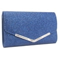 thumbnail image 4 of Sac de Soirée Bleu Sac à Main Sac de Message de Mariage Sac à Main Simple Sac à Chaîne pour Femmes Dames, 4 of 8