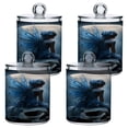 thumbnail image 2 of High-value clear storage jars keep life organized and within reach one sizex2 Blue-butterfly Fairy, 2 of 7