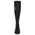 thumbnail image 2 of MeMoi  Embroidered Crest Cotton Knee High Socks - Girls - Female, 6, Navy, 2 of 2