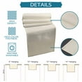 thumbnail image 7 of Hokiten Table Runners 72 Inches Long Dress Scarves, Cream Farmhouse Kitchen/Dining Table Runner, Coffee Tablerunners, Modern Pure Beige 13x72 Inch, 7 of 7