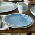 thumbnail image 6 of Noritake Blue Hammock Set of 4 Coupe Stripe Salad Plates, 6 of 7