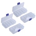 thumbnail image 1 of Caja de componentes electrónicos de 4 resistencias de plástico portátiles de 10 ranuras, 1 of 8