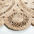 thumbnail image 3 of SAFAVIEH Natural Fiber Fredrick Geometric Area Rug, Natural, 7' x 7' Round, 3 of 8