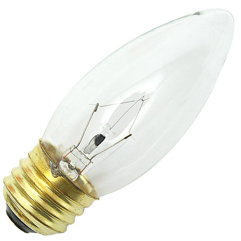 Satco 03231 - 25B11 S3231 B11 Decor Torpedo Light Bulb