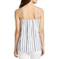 thumbnail image 2 of William Rast Womens Striped Knit Blouse, White, Small, 2 of 3