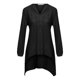 thumbnail image 3 of Gibobby Camisa&nbsp;Moda Mujer y camiseta larga para mujer Casual con cuello en V Lino Manga de algodón Tops Blusa suelta para mujer（Negro， S), 3 of 5
