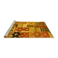 thumbnail image 2 of Ahgly Company Machine Washable Indoor Round Southwestern Yellow Country Area Rugs, 4' Round, 2 of 4