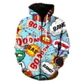 thumbnail image 2 of Sudadera con capucha y cremallera de estilo manga con estampado 3D de dibujos animados para hombre, sudaderas Harajuku de manga larga de primavera, chaquetas, tops, sudaderas con capucha para adolesce, 2 of 5