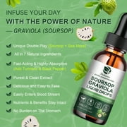 (2 Pack) Soursop Graviola Liquid Drop,Plus Sea Moss Support Immune System & Antioxidants,1 fl oz