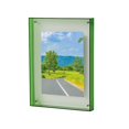 thumbnail image 1 of Hyasfey Floating Photo Frame Horizontal Vertical Neon Acrylic Home Gallery Office Wall Mount Desktop Standing Decorative Picture Poster Display Frame, 1 of 8