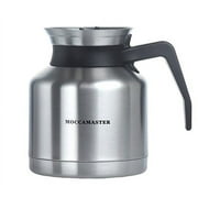 Moccamaster KBTS Manual-Adjust Drip-Stop Coffee Maker (32 oz Thermal Carafe) | Polished Silver