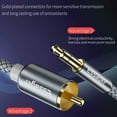 thumbnail image 4 of Essager 3.5mm to RCA Braided Cable Splitter RCA adapter cable RCA Cord TV Computer Amplifier Audio Adapter Cable, 3 Meter, 4 of 8