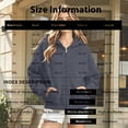 thumbnail image 3 of Resicozy Zip Up Hoodies for Women Oversized 2026 Y2K Hoodies Casual Long Sleeve Sweatshirts Fall Spring Track Jackets with Pockets Gray L, 3 of 6