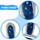 thumbnail image 5 of 2 piezas de orejas de conejo decorativas para casco con orejas de conejo adhesivas de invierno para Gris azul, 5 of 6