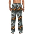 thumbnail image 2 of Halloween Pumpkins and Witch Mens Pajama Pant Sleep and Lounge Bottons with Pockets, 2 of 7