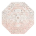 thumbnail image 3 of Unique Loom Madeline Vintage Collection Area Rug - Jackson (5' 3" Octagon Rose Pink/Ivory), 3 of 7