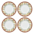 thumbnail image 3 of STPgoods Fleurs des Prairies Bone China Deep Plate Set of 4 Bone China Soup Plate Set Service for 4 Dinner Bowls, 3 of 10