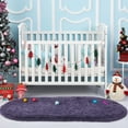 thumbnail image 3 of Arogan Ultra Soft Fluffy Bedroom Rugs For Kids,2.6'x5.3',Grey Purple, 3 of 7