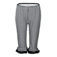 thumbnail image 6 of LEKDFST Dress Capri Pants For Women Retro Plaid Capri Pants Tight High Waist Bottom Shorts With Ruffle Womens Trousers Lightweight Pants Black L, 6 of 9