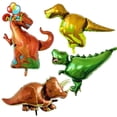 thumbnail image 3 of Globos de helio para decoración de fiesta de cumpleaños, 1 piezas, tiranosaurio Raptors, Triceratops, dinosaurio jurásico, tamaño grande, Baby Shower, 3 of 4