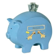 My Bambino Asymmetrical Pig Piggy Banks & Money Jars Blue/Yellow